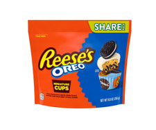 REESE'S OREO  Miniatures Milk Chocolate and White Creme Peanut Butter Cups Candy