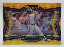 2025 Panini Select HOF Andruw Jones Braves #203 Gold Prizm 9/10 Diamond Level
