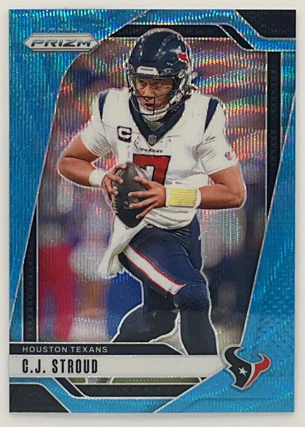 2024 Panini Prizm C.J. Stroud Blue Wave /230 #111 Houston Texans
