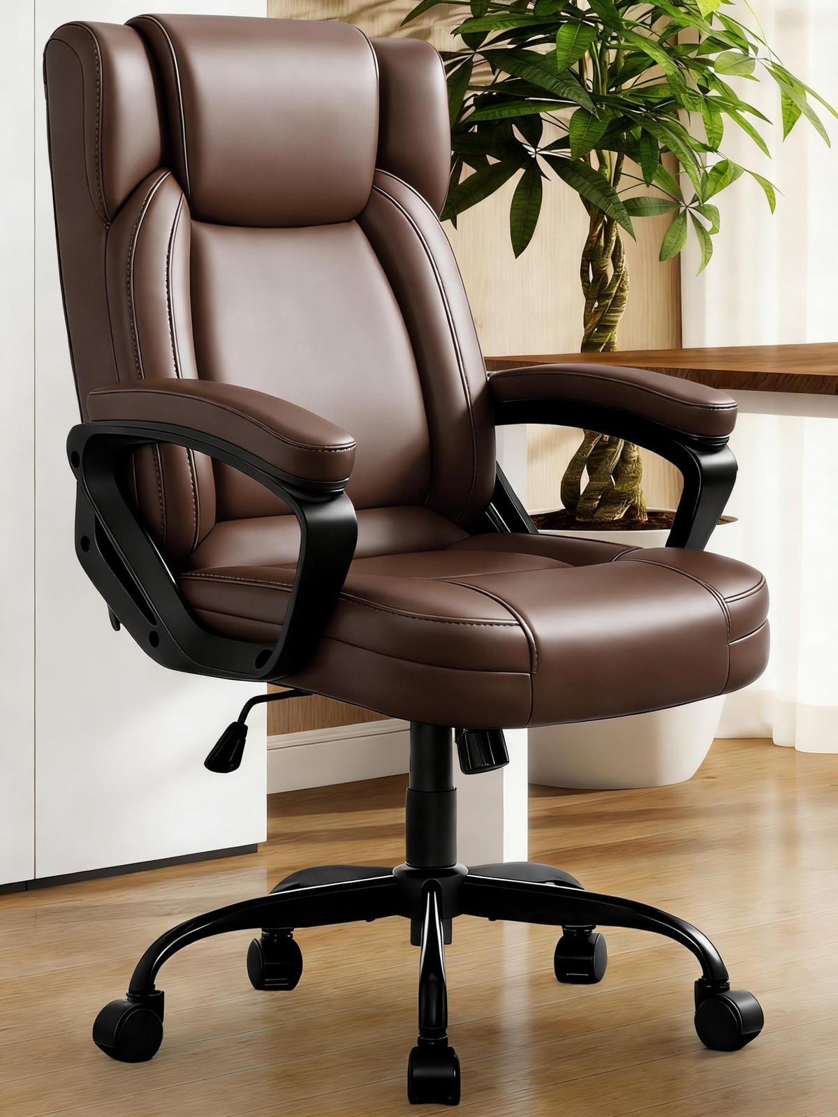 Home Office Desk Chair Comfy High Back Swivel Computer...