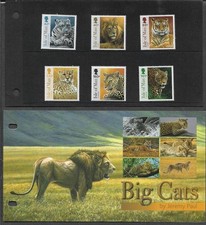 Product Image: Wild Animals Big Cats Nature Isle of Man Presentation Pack mnh