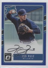 2017 Panini Donruss Optic Rated Rookies Base Blue Prizm 69/75 Rio Ruiz Auto b1p