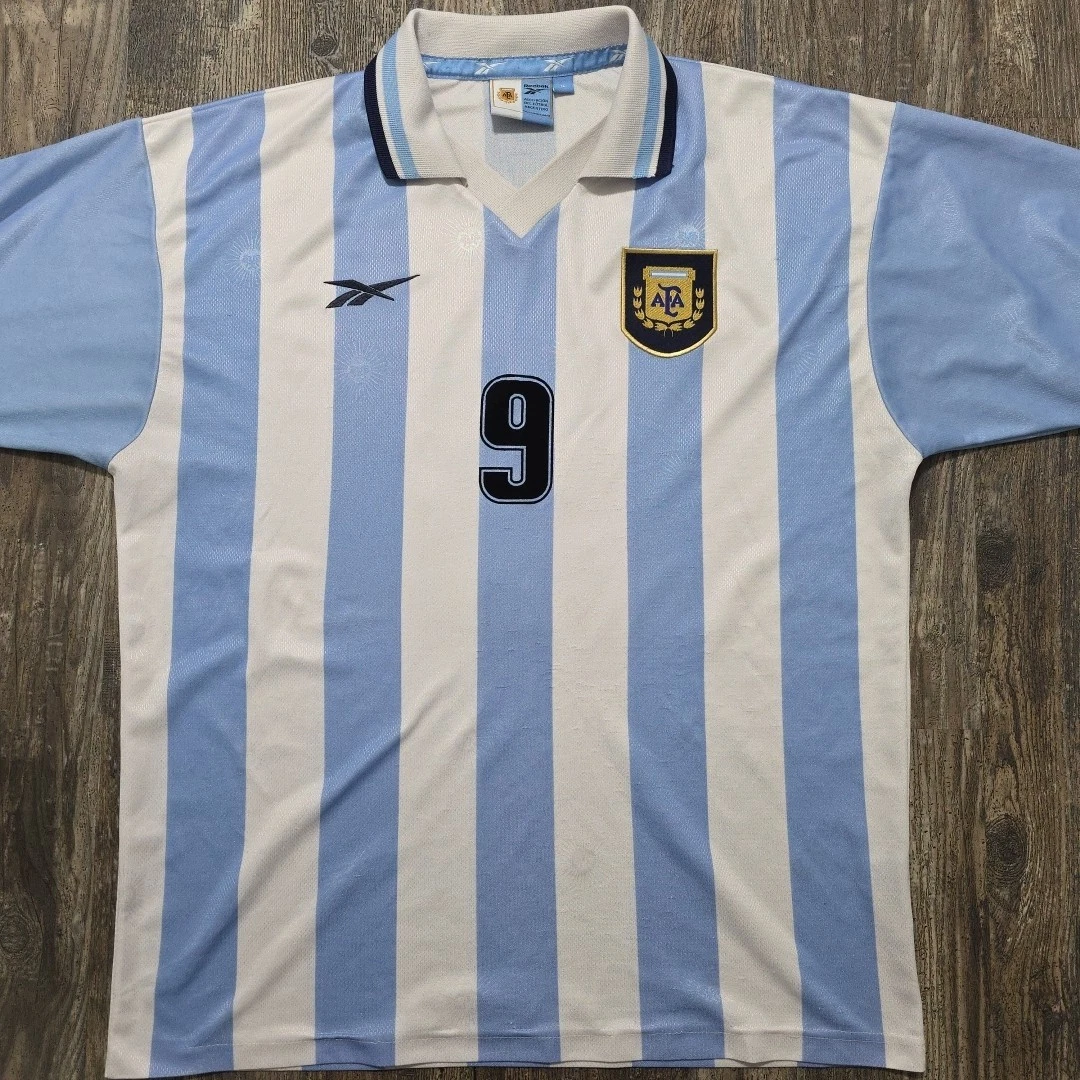 Preços baixos em Equipe Nacional Reebok Argentina Azul Roupas e