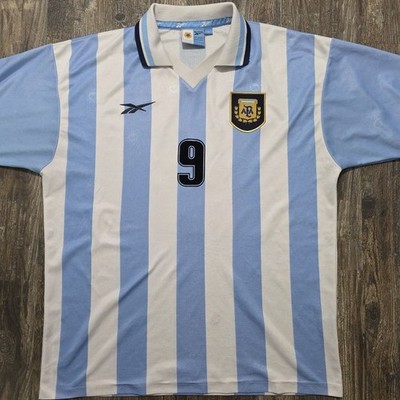 99-00 アルゼンチン代表 サッカー ユニフォームReebok ARGENTINA 1999 2000 HOME FOOTBALL SHIRT SOCCER JERSEY REEBOK sz 46