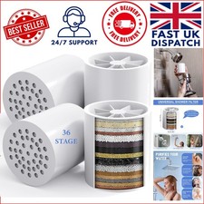 Hard Water Shower Filter Cartridges - 4 Pack with Advanced 36 Stage Filtration