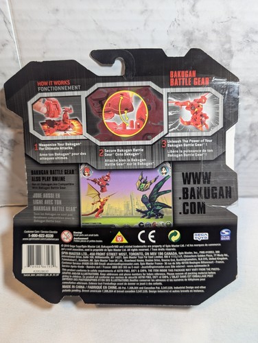 Bakugan Battle Gear ZUKANATOR Red 2010 Spin Master Sega Toys NIP - Picture 2 of 14