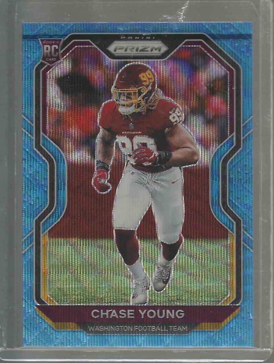 2020 Panini Prizm #383 Chase Young Prizm Blue Wave #/199