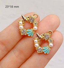 Lot 50 Pcs Starfish Metal Charms DIY Earring Keychain Jewelry Making Pendant