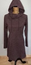 Kuhl Dress Womens Small Helix Maroon Hooded Long Sleeve Pockets Soft Hooded