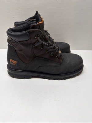 TIMBERLAND POWERFIT 6'' RANCHER WATERPROOF LEATHER STEEL TOE BOOTS - MEN'S 8.5 M
