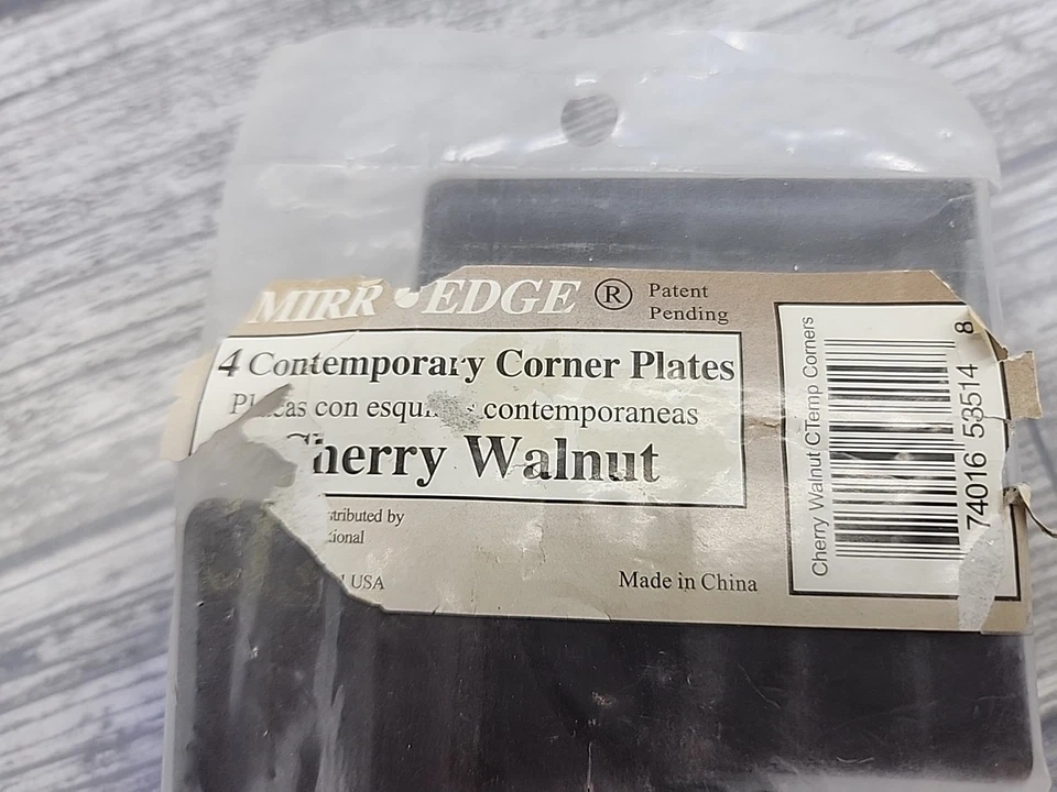 Mirredge Corner Plates,Cherry Walnut,3 in W,PK4 53514 Mirredge 53514 [132] - Image 2 of 4