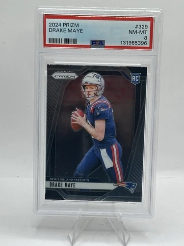 2024 Prizm Drake Maye RC PSA 8
