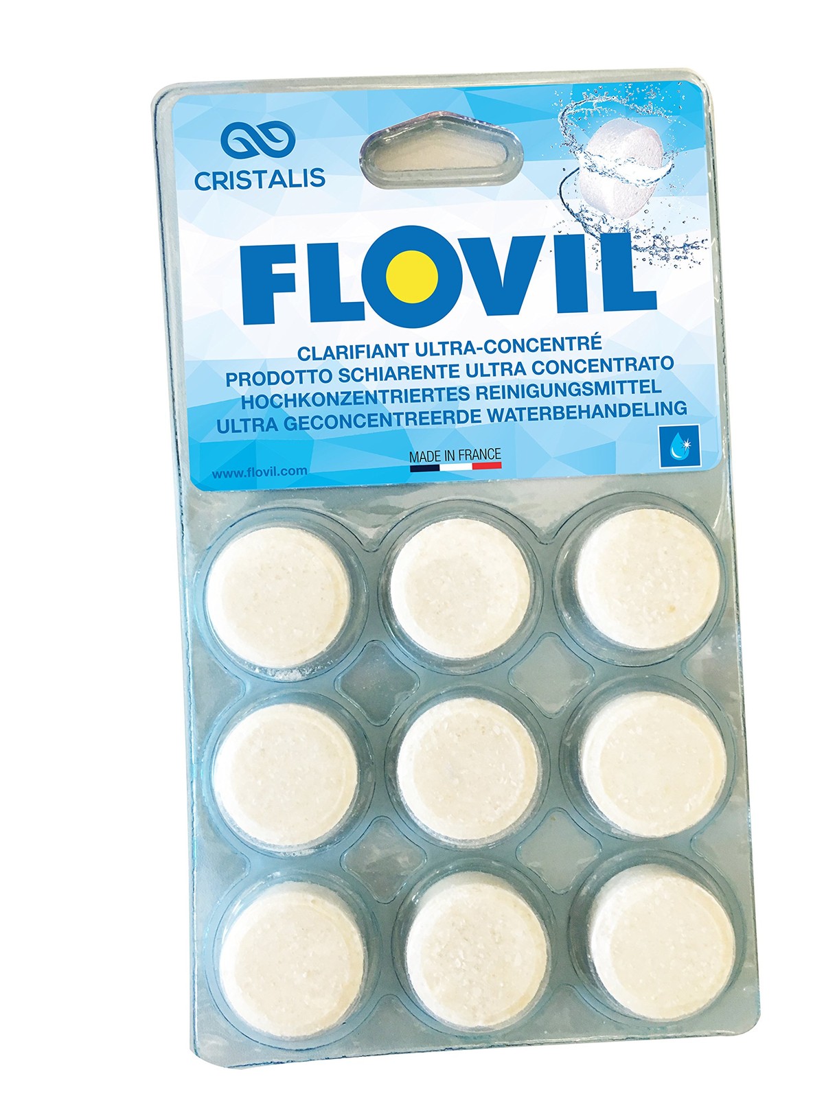 MD9295 Flocculante in Pastiglie Super Concentrato Ad Alta Prestazione, Bianco, 1 - 1