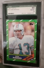 1986 Topps Dan Marino #45 football card of Dan Marino, graded SGC 88  SGC 8