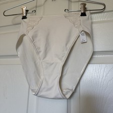 SOMA "vintage" W/LACE HIGH LEG PANTIES IN Ivory SIZE SMALL