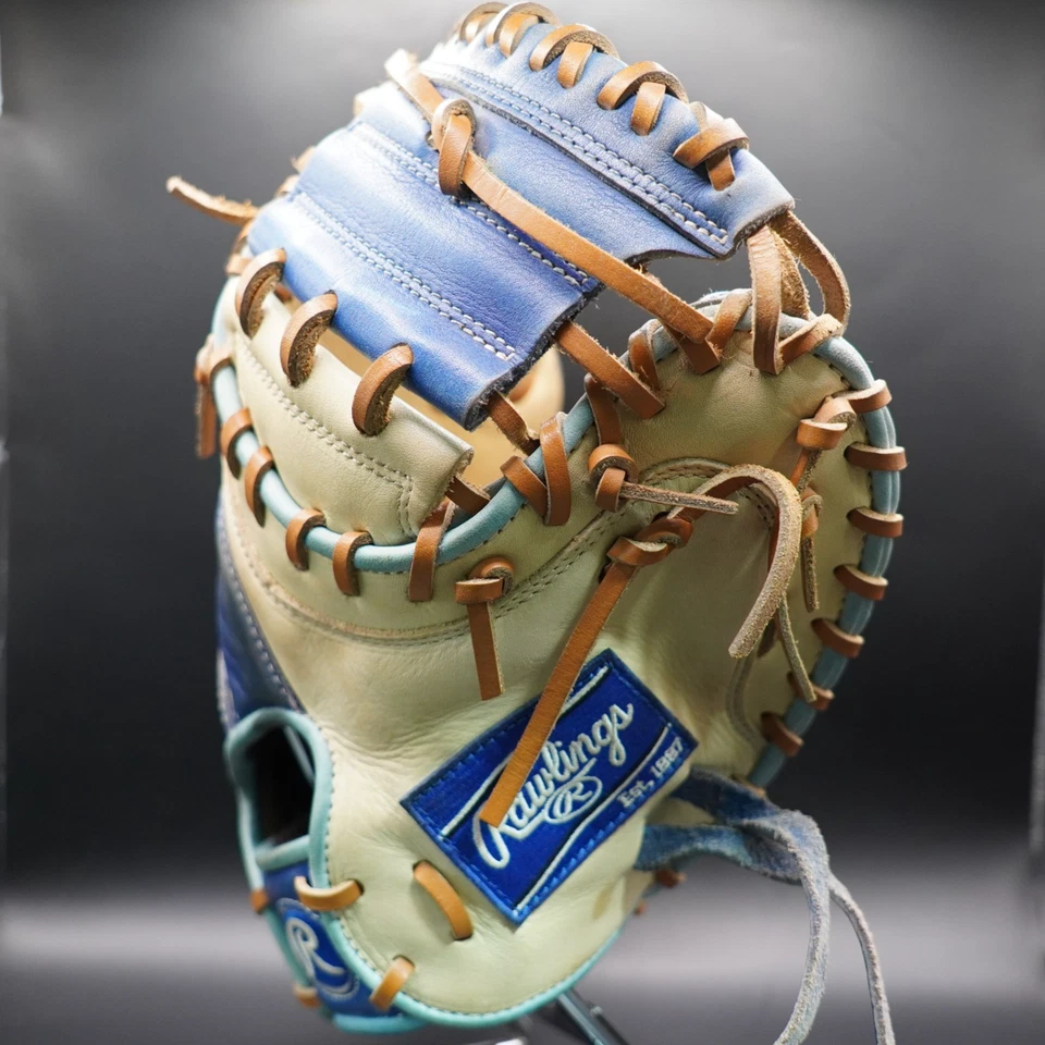Guante Rawlings Japón ORO HOH Corazón de la Piel DERECHO Guante de Receptor 33 Camel/Real Foto 2 de 4