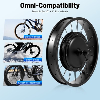 Electric Bicycle EBike Conversion Kit 20" E-Bike Front Wheel Frame Kit 20" 48V | eBay Electric Bicycle EBike Conversion Kit 20" E-Bike Front Wheel Frame Kit 20" 48V | eBay