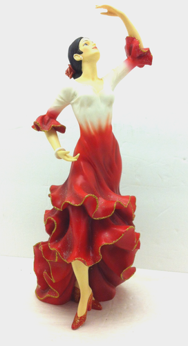 Home Interiors "Beauty in Motion" Figur 2006 Flamenco Tänzerin - 11,5"