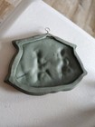 Jasperware Sage Green Wall Plaque Couple Listens To Music Rare — photo 4