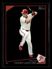 2009 Topps #44 Geoff Jenkins Black Card Philadelphia Phillies
