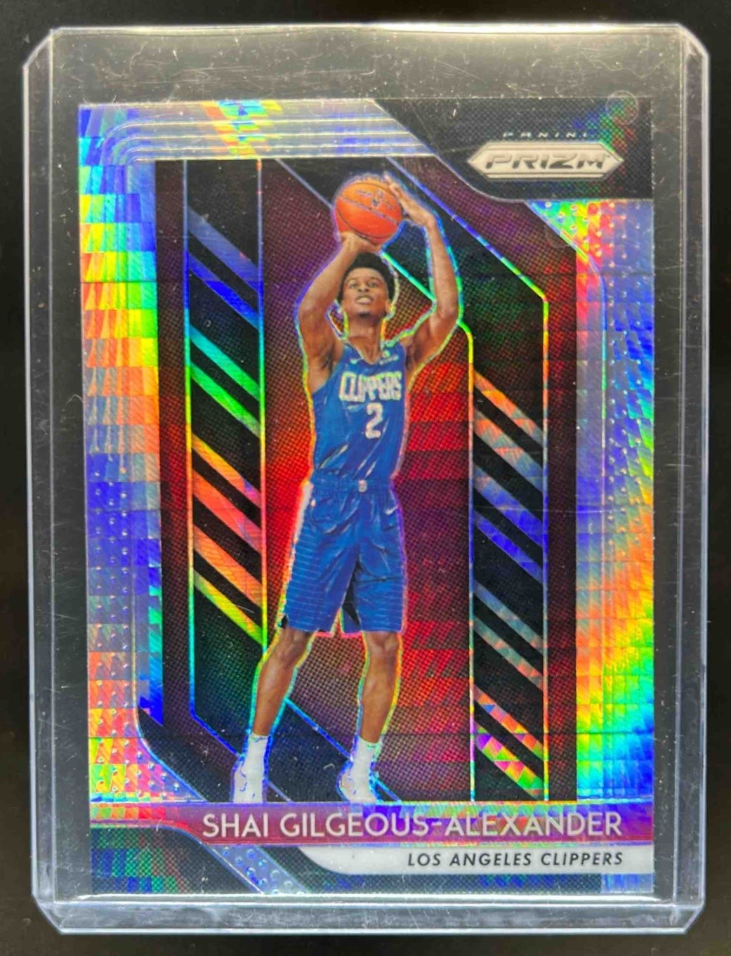 2018-19 Prizm Shai Gilgeous-Alexander Prizm Hyper RC #184 Clippers