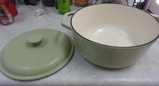 Well-Equipped Kitchen 5-Qt Enameled Cast Iron Dutch Oven w/ Lid (Olive) - New
