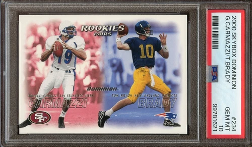 2000 Skybox Dominion TOM BRADY Rookie #234 Football Card PSA 10 GEM MINT