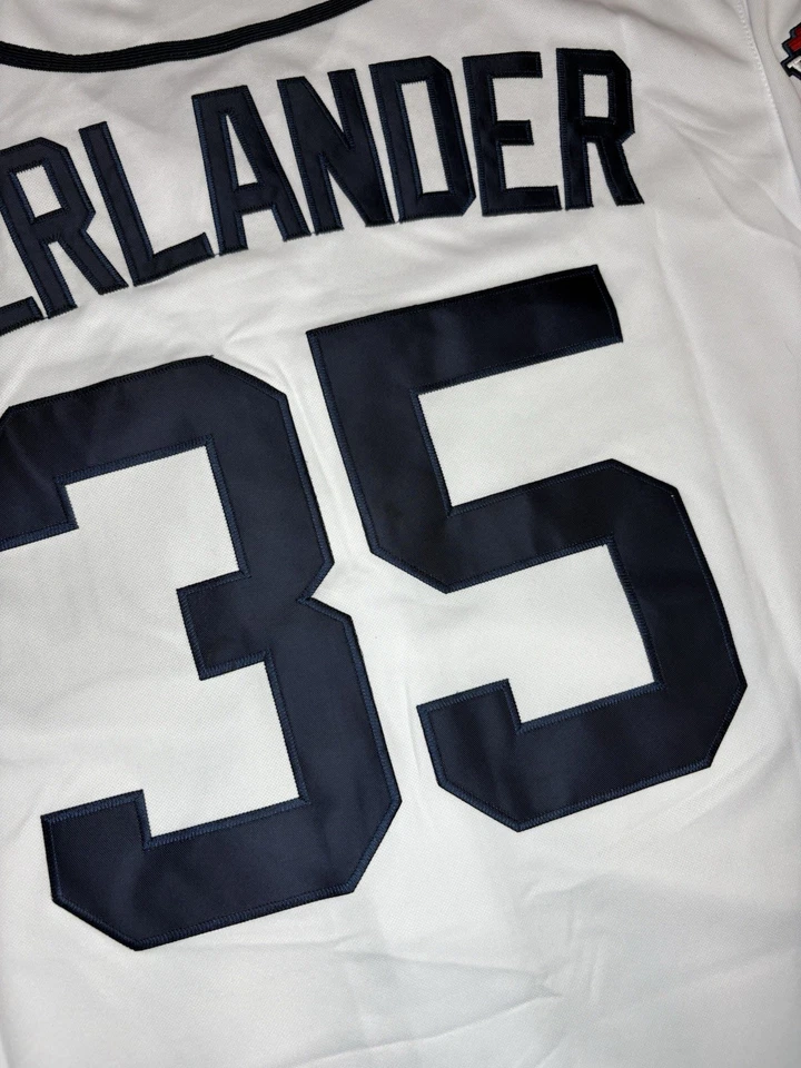 Justin Verlander 2012 Detroit Tigers World Series Home White Jersey Mens Large - Image 3 of 3