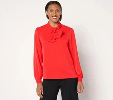 Peace Love World Black Label Party Shirt Enamel Red M New