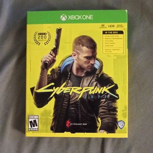 Cyberpunk 2077 Xbox One Complete w/ World Compendium, Map, Post Cards and Sleeve