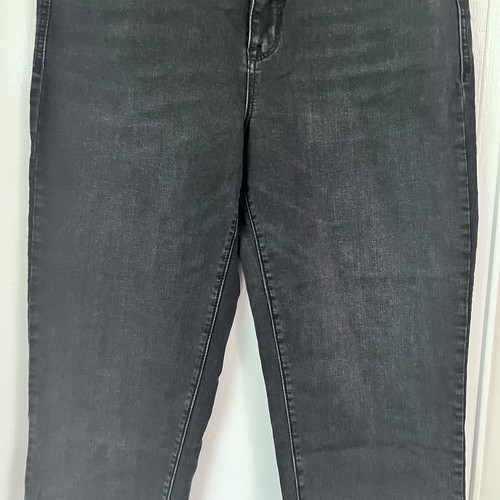 Seven7 7 Madison Straight Black Washed Raw Hem Jeans - Größe 10 - Bild 5 von 10
