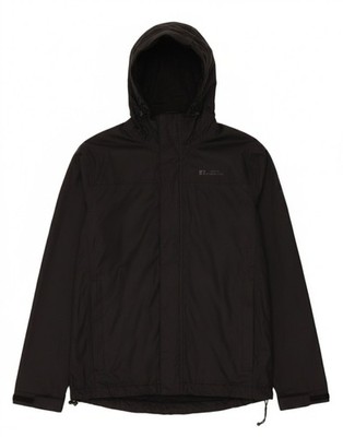 MOUNTAIN STORAGE Herren Regenjacke mit Kapuze UK 36 Small schwarz Nylon CI02