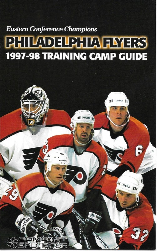Philadelphia Flyers 1997-98 Training Camp Guide Rod Brind'Amour Joel Otto Mint