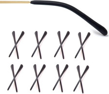 8 Pairs Eyeglass End Tips Ear Sock Pieces Anti-Slip Tube Tips Silicone for Th...