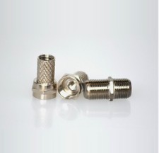 REPAIR KIT for Standard Coax cable TV repair or Extension Kit,  2x F & 1x Joiner