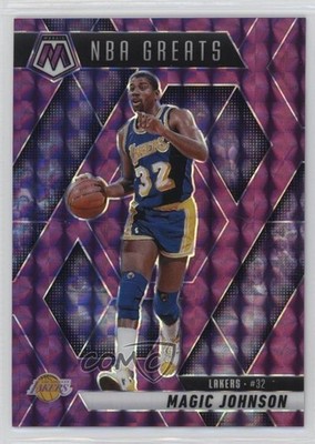 2024-25 Panini Mosaic NBA Greats Purple Prizm 12/99 Magic Johnson #296 HOF 16wc