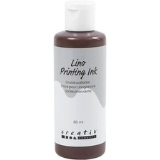 Linoldruckfarbe braun 85ml 100ml/7,28 Euro