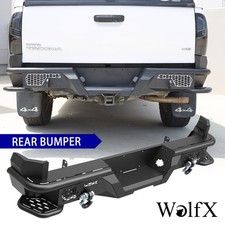 Steel Rear Bumper With Led Lights D-ring Back Bumper For 2005-2015 Toyota Tacoma
