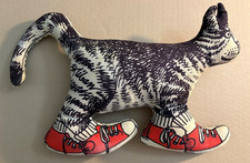 Vintage B. Kliban Cat Red Sneakers Stuffed Animal 1970's era Hawaii pop Culture