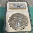 2015 (W) American Silver Eagle Struck at West Point NGC MS69 ER 1 oz Dollar