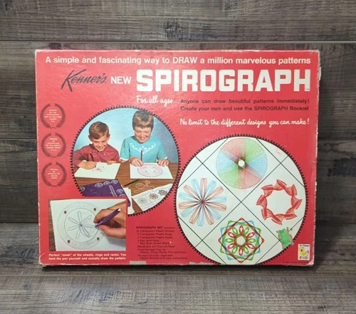 Kenner's Spirograph Drawing Set No. 401, 1967 Vintage (Complete, But No Pens)