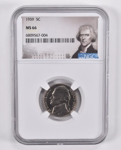 MS66 1959 Jefferson Nickel NGC Special Label *7398