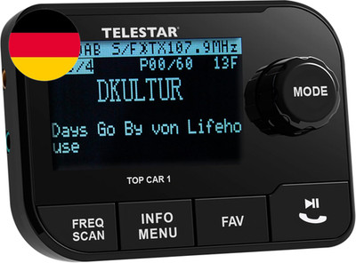 TELESTAR TOP CAR 1   DAB+ Adapter Für Autoradios (Fm-Transmitter, Line-Out-Ansch
