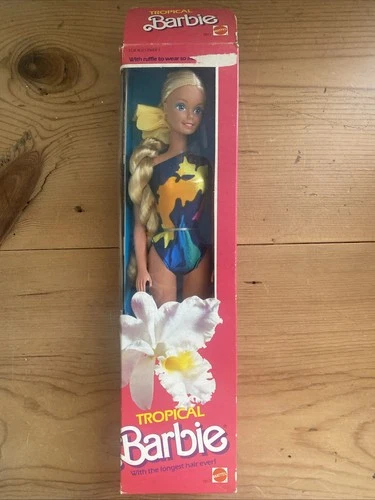 Vintage 1985 Tropical Barbie Doll #1017 with the longest hair ever New