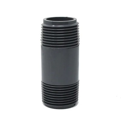 PVC Schedule 80 Nipple Long Thread Coupling Adapter,1/2''To 4'', Pipe Fitting,Gray