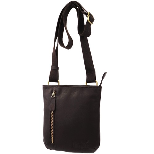 Chiemsee Crossbody Bag S Shoulder Bag Crossover Leather Dark Brown New - Picture 2 of 7