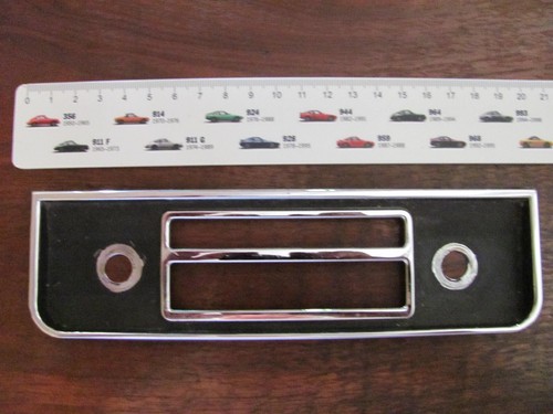 Radioblende alt Chrom  und Schwarz VW Opel Autounion Mercedes Ford