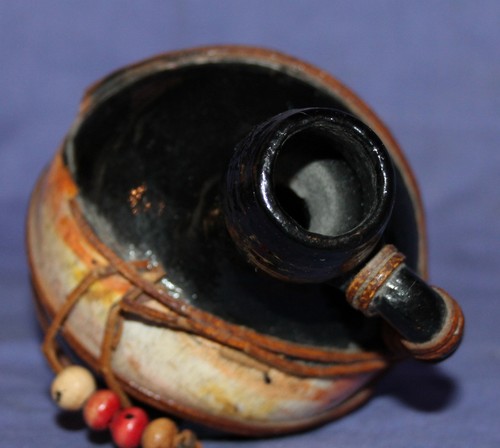 Vintage hand made glazed pottery pitcher jug - Picture 11 of 12