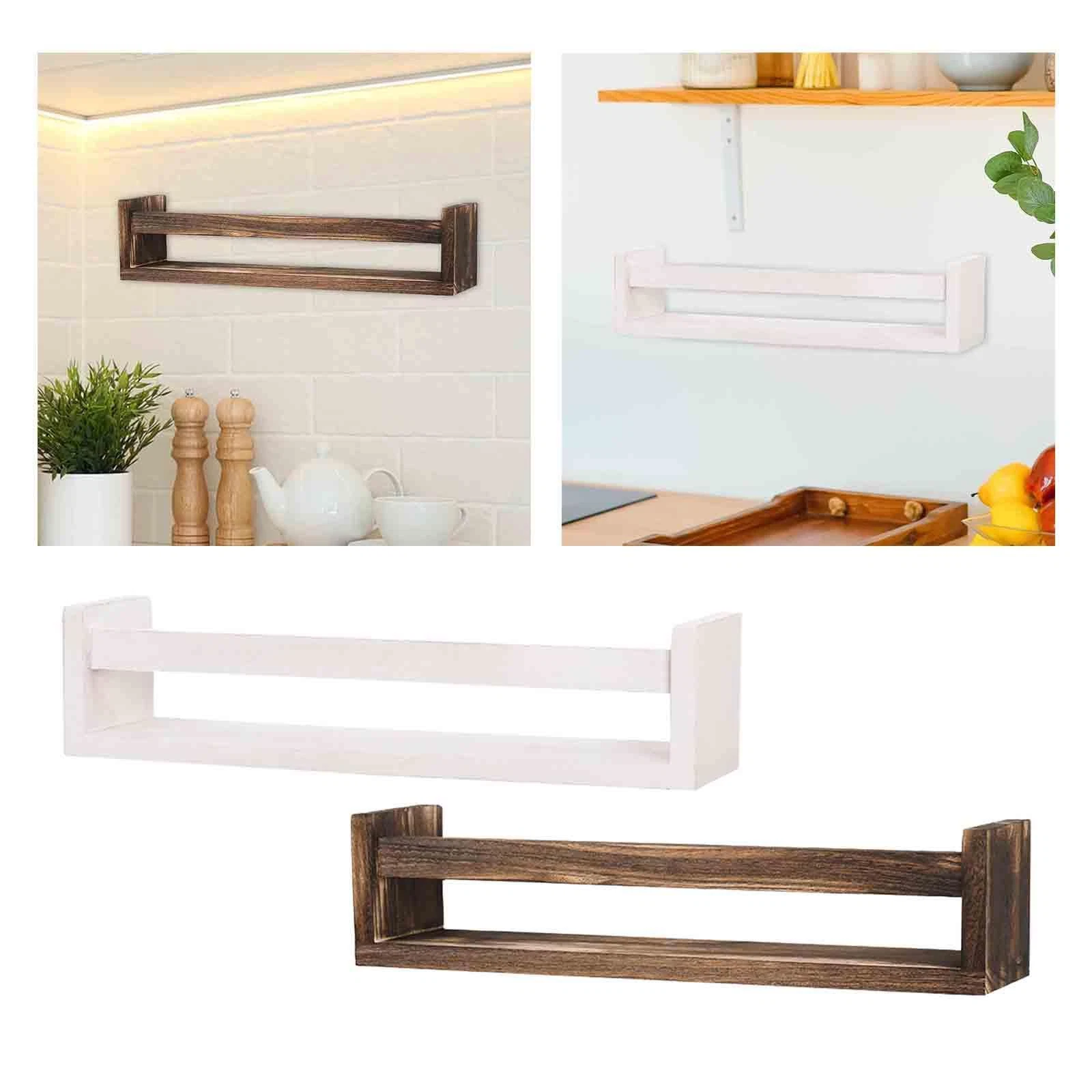 Multifunction Spice Rack Space Saving Wooden for Nursery Kitchen Decor