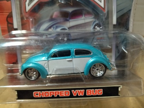 VOLKSWAGEN BEETLE CHOPPED BLUE/WHITE G-RIDEZ 1:64 MAISTO - Bild 2 von 2